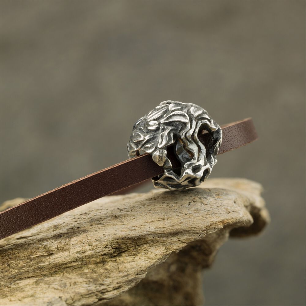 Trollbeads Silber-Bead 'Schätze Im Baumstamm' – 925er Sterling Silber, Für Armbänder, Sammelcharm