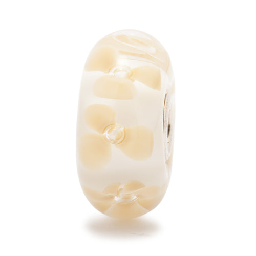 Trollbeads Nougat-Blume | Nougat Flower Bead | Retired | Artikelnummer: TGLBE-10121 | Hauptwerkstoff: Glas | Designer: Lise Aagaard
