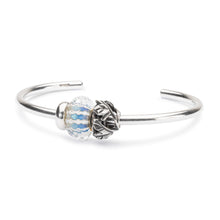Trollbeads Armreif Silber mit Weiter Himmel Bead Baumkrone und Silber Spacer | Bangle Silver with Open Sky Bead Crown of Leaves and Silver Spacer