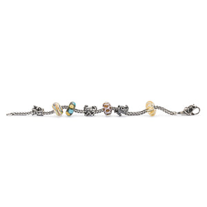 Trollbeads Armband Silber mit Beads aus der Herbst 2018 Kollektion Erlebe Abenteuer | Silver Bracelet with Beads from the 2018 Autumn Collection Adventure Begins