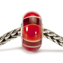 Trollbeads Rote Symmetrie | Red Symmetry Bead | Retired | Artikelnummer: TGLBE-10082 | Hauptwerkstoff: Glas | Designer: Lise Aagaard