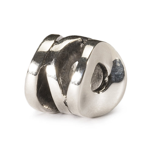 Trollbeads Lächelnder Zylinder | Smiling Cylinder Bead | Retired | Artikelnummer: TAGBE-30094 | Hauptwerkstoff: Silber | Designer: Jytte Kløve