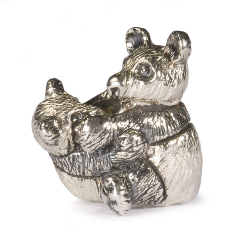 Trollbeads Panda | Retired | Artikelnummer: TAGBE-60004 | Hauptwerkstoff: Silber | Designer: Anders Martin Bruun