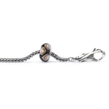 Trollbeads Bracelet Silber mit Eicheln Acorns Glas Bead und Schatztruhe Verschluss | Trunk of Treasures Lock