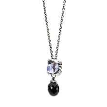 Trollbeads Fantasie Halskette mit Onyx Prisma und Magische Schleife | Fantasy Necklace Silver with Magic Bow Bead and Prism