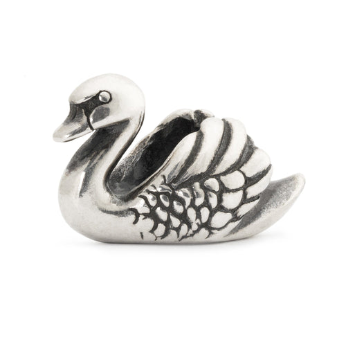 Trollbeads Schwan | Swan Bead | Artikelnummer: TAGBE-20051 | Hauptwerkstoff: Silber | Designer: Kristian Krysfeldt