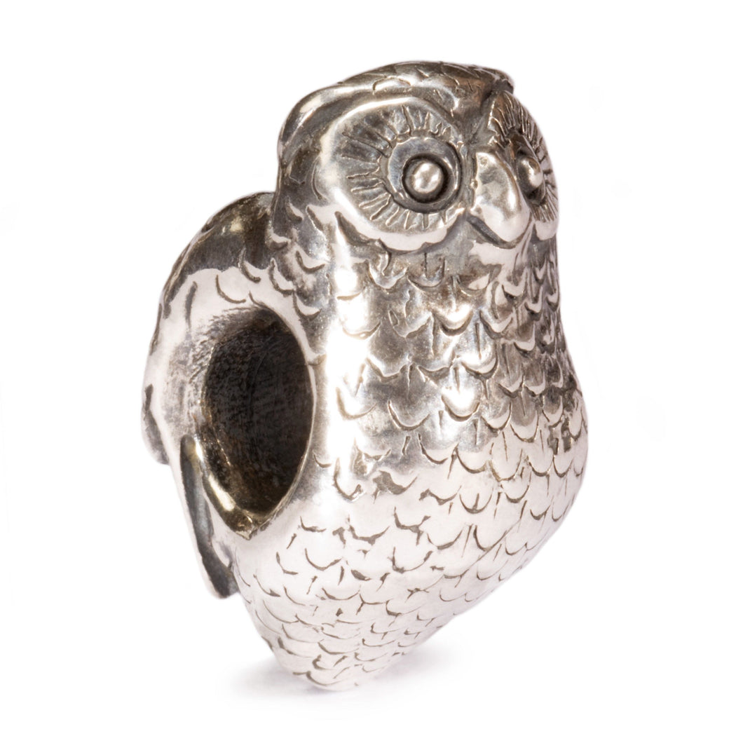 Trollbeads Eule | Owl Bead | Retired | Artikelnummer: TAGBE-50031 | Hauptwerkstoff: Silber | Designer: Søren Nielsen