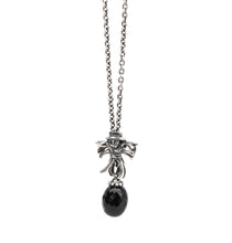 Trollbeads Fantasie Halskette Silber mit Onyx und Vogelscheuche Bead | Fantasy Necklace with Onyx and Scarecrow Bead Silver