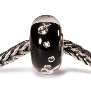 Trollbeads Glas Bead Diamanten Schwarz Diamond Black TGLBE-00070
