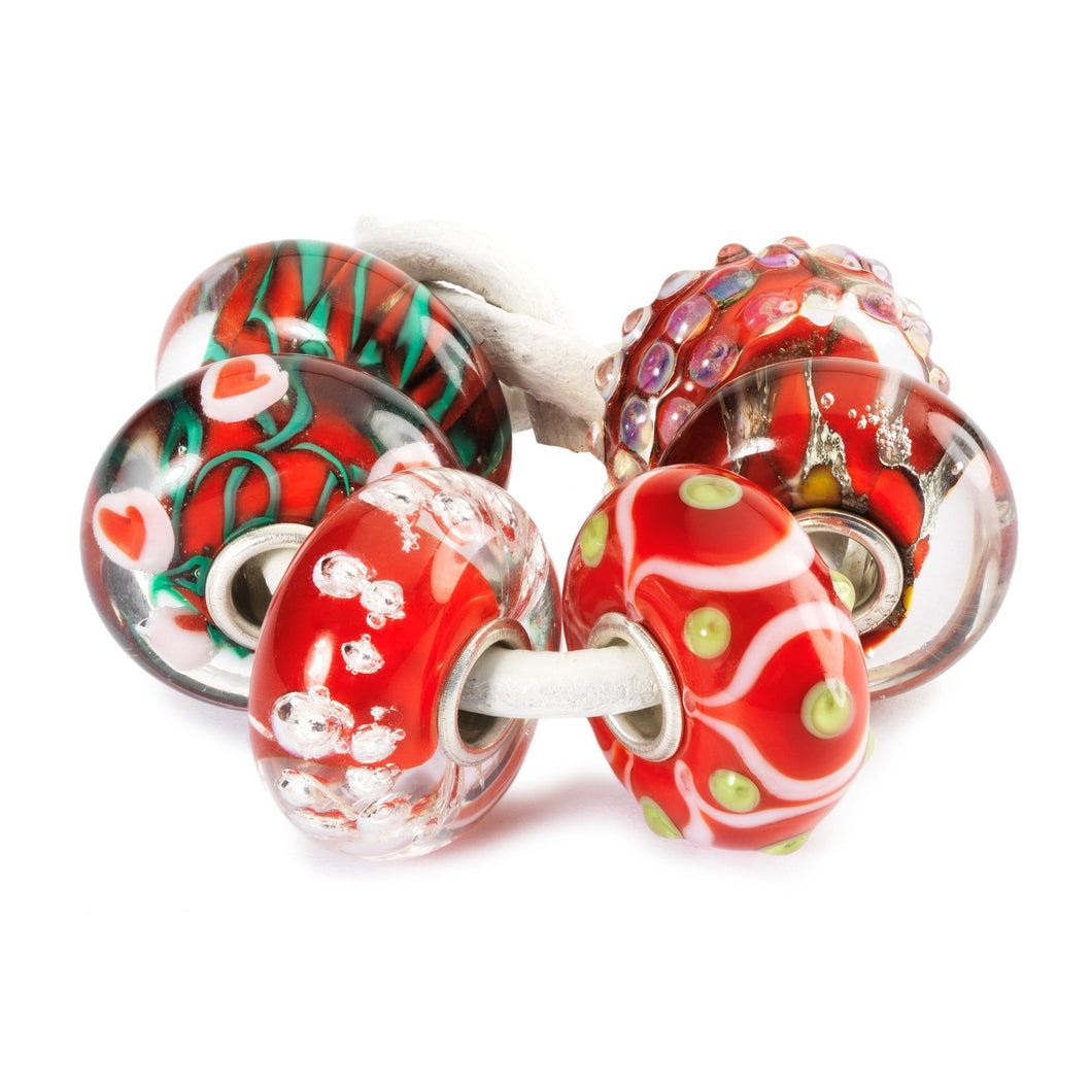 Trollbeads Liebe Set | Christmas Love Kit | Limited Edition | Artikelnummer: TGLBE-00046 | Hauptwerkstoff: Glas | Designer: Lise Aagaard