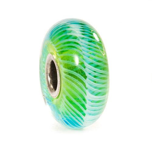 Trollbeads Türkise Feder | Turquoise Feather Bead | Artikelnummer: TGLBE-10243 | Hauptwerkstoff: Glas | Designer: Lise Aagaard