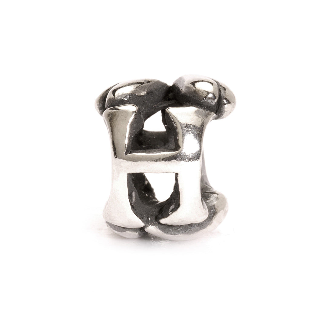 Trollbeads H - Bead | Letter Bead H Silver | Artikelnummer: TAGBE-10067 | Hauptwerkstoff: Silber | Designer: Lise Aagaard