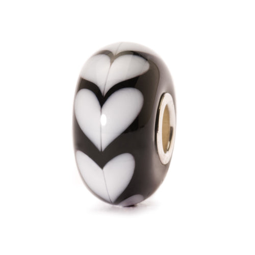 Trollbeads Weißes Herz | White Heart Bead | Artikelnummer: TGLBE-10251 | Hauptwerkstoff: Glas | Designer: Lise Aagaard
