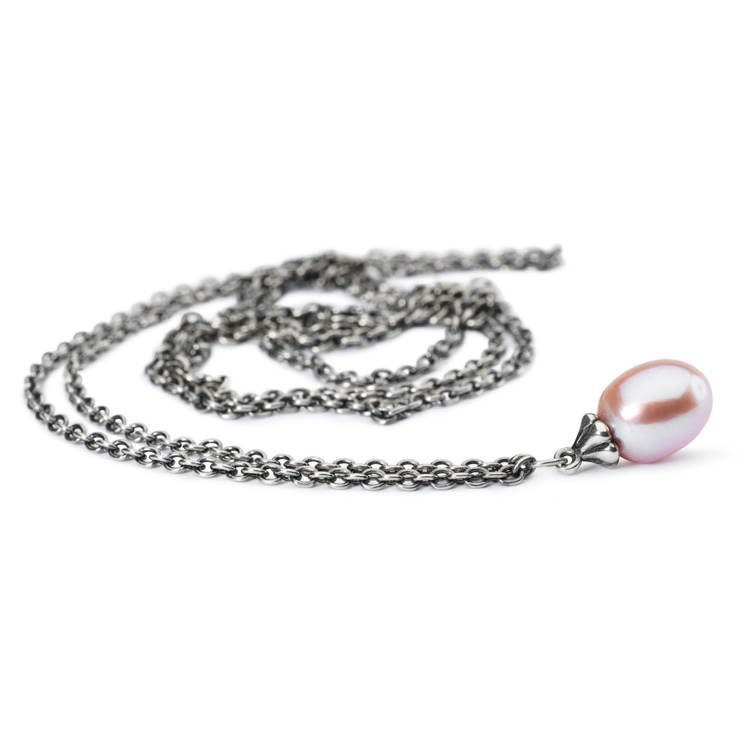 Trollbeads Fantasy Kette mit rosa Perle | Pink Pearl Necklace | Hauptwerkstoff: Silber | Designer: Lise Aagaard