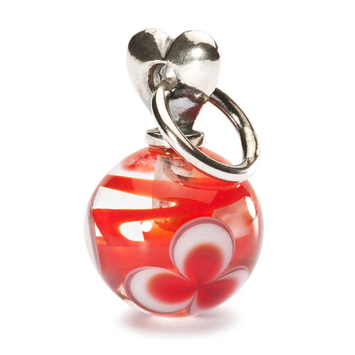 Trollbeads Valentinsgruß rot | Valentine Love Bead Red | Artikelnummer: TAGBE-00025 | Hauptwerkstoff: Silber | Designer: Lise Aagaard