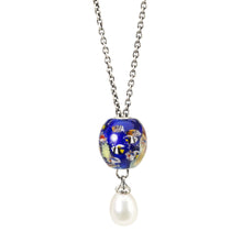 Trollbeads Fantasie Halskette mit Perle und Blue Ocean Glas Bead | Fantasy Necklace with Blue Ocean Glass Bead