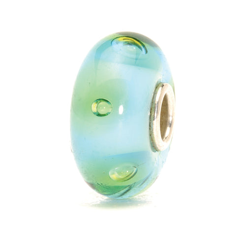Trollbeads Türkise Blasen | Turquoise Bubbles Bead | Retired | Artikelnummer: TGLBE-10013 | Hauptwerkstoff: Glas | Designer: Lise Aagaard