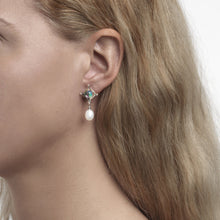 Zweifarbige Perle | Dichroic and Pearl Earrings