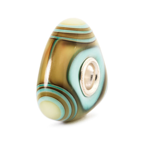 Trollbeads Triangel aqua | Aqua Edge Triangle Bead | Retired | Artikelnummer: TGLBE-10162 | Hauptwerkstoff: Glas | Designer: Lise Aagaard