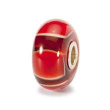 Trollbeads Rote Symmetrie | Red Symmetry Bead | Retired | Artikelnummer: TGLBE-10082 | Hauptwerkstoff: Glas | Designer: Lise Aagaard