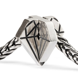 Trollbeads Ungeschliffener Diamant | Diamond in the Rough Bead | Artikelnummer: TAGBE-40039 | Hauptwerkstoff: Silber | Designer: Kim Buck