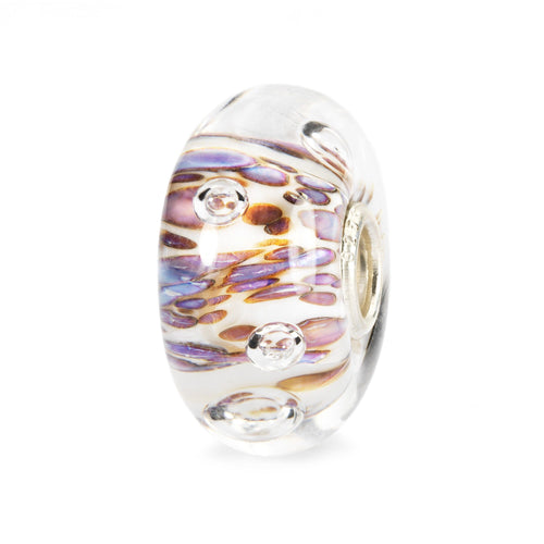 Trollbeads Violette Luftblasen | Purple Rippling Bubbles Bead | Artikelnummer: TGLBE-10170 | Hauptwerkstoff: Glas | Designer: Lise Aagaard