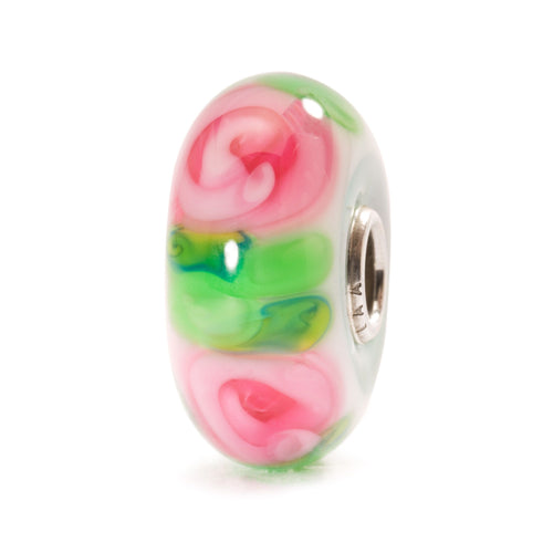 Trollbeads Rose Bead | Artikelnummer: TGLBE-10260 | Hauptwerkstoff: Glas | Designer: Lise Aagaard