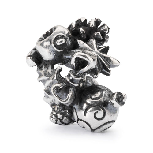 Trollbeads Verrückte Weihnachten | Go Christmas Crazy Bead | Retired | Artikelnummer: TAGBE-60009 | Hauptwerkstoff: Silber | Designer: Kristian Krysfeldt