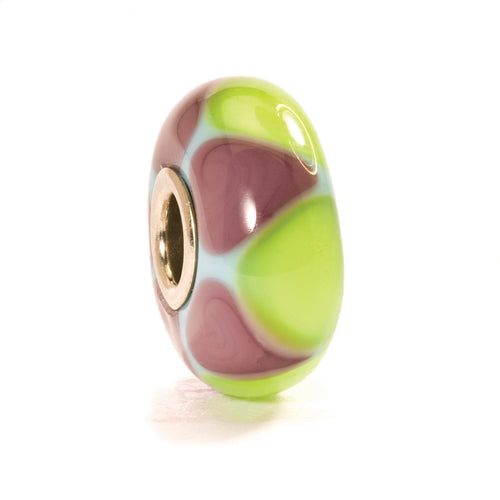 Trollbeads Grün-Purpurrote Dreiecke | Green/Purple Triangles Bead | Artikelnummer: TGLBE-10060 | Hauptwerkstoff: Glas | Designer: Lise Aagaard
